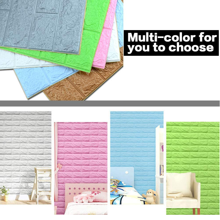 35*38*0.4cm Sofa Background Wall 3d Brick Wall Stickers Self-adhesive Panel Decal Wallpaper - Peel 3d Brick Wall Stickers