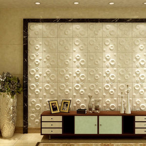 plant fiber mural wallpaper 3D pvc wall panel