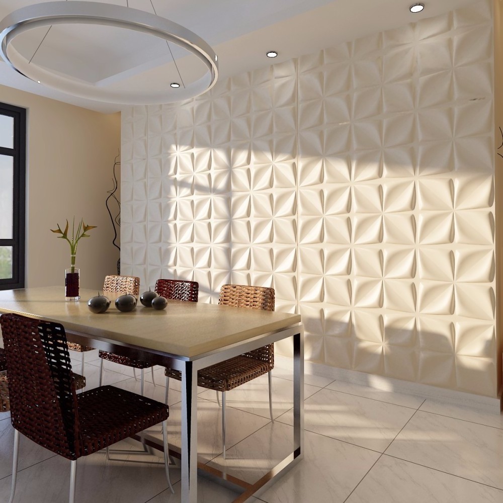 Dimensional wall panel 3d tile