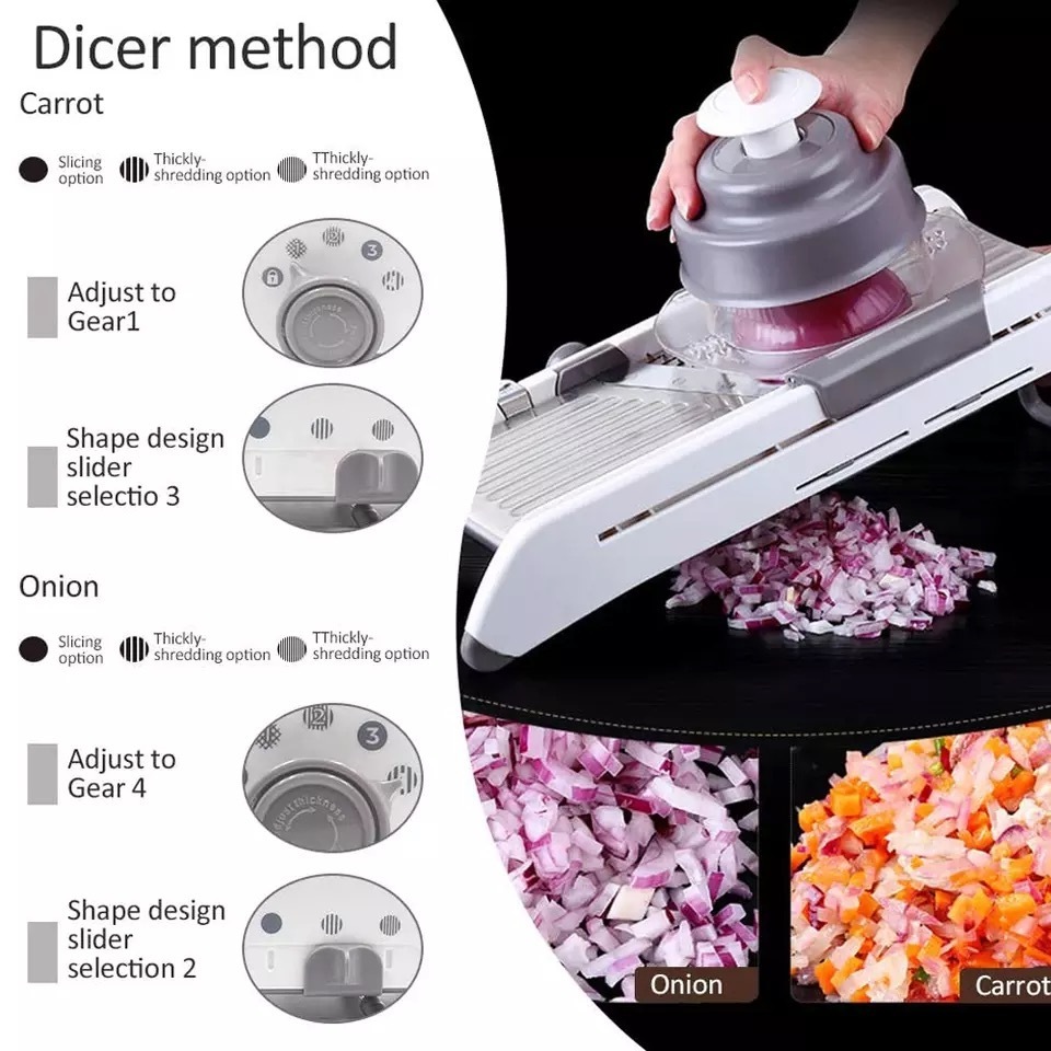 Hot selling stainless steel multi-functional shredder vegetable slicer vegetable cutter mandolin slicer