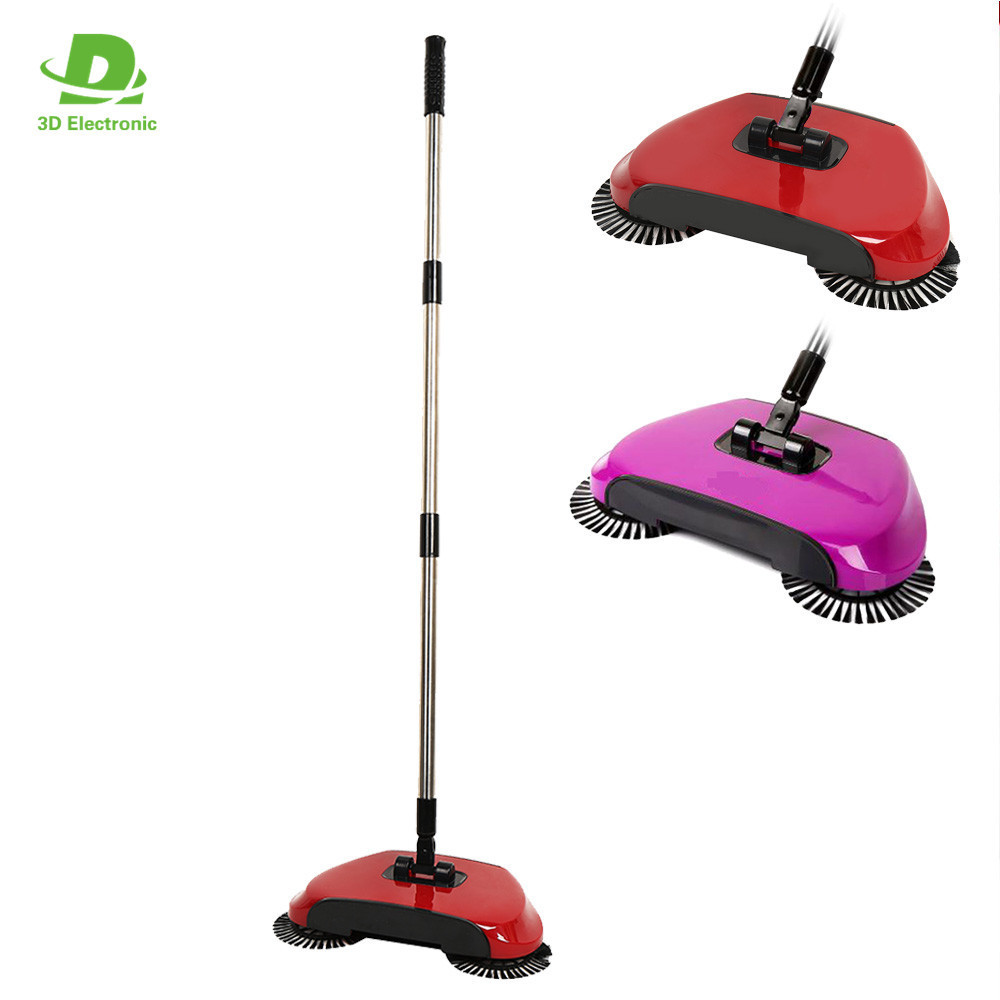 Hand Propelled Sweeper Lazy Automatic Magic Hand Push Sweeper Broom No Electricity Dustpan