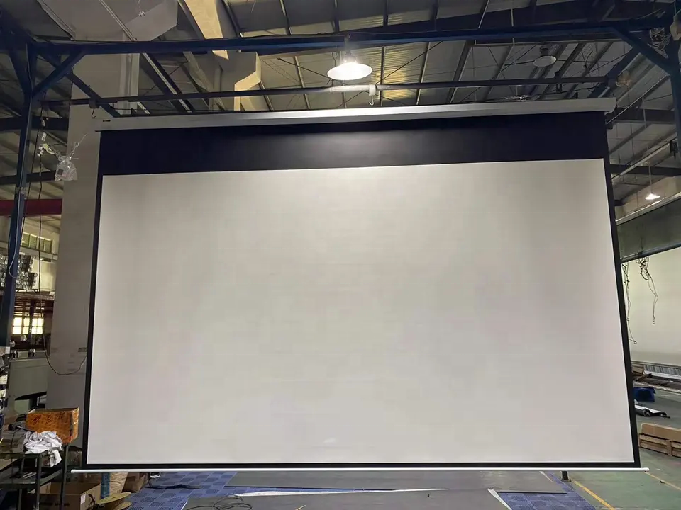 200 Inch High Quality Large Electric Projection Screen/Motorized Projector Screen with Remote Control