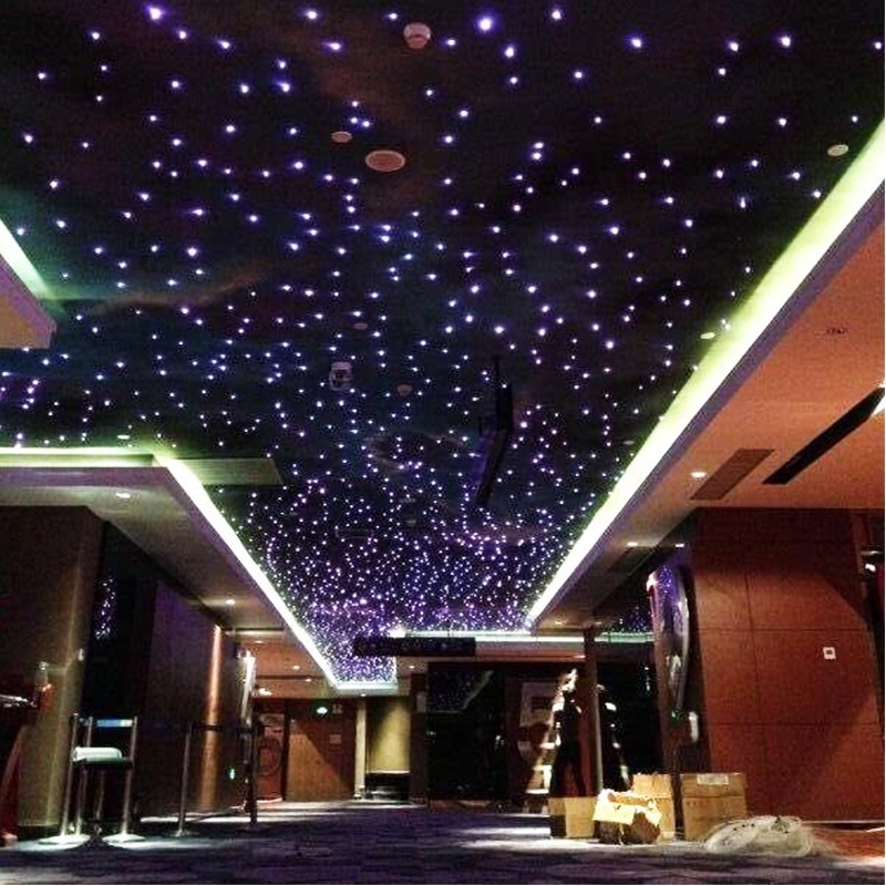 Fiber optic star ceiling light, RGBW LED Lighting Star Ceiling Panel with remote control for Home Theater