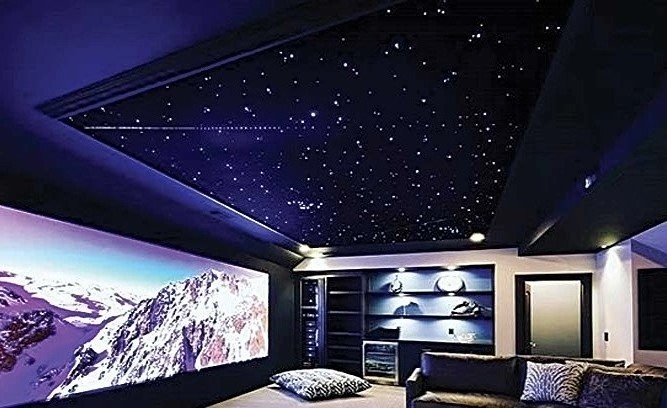 CUSTOM FIBRE OPTIC STAR CEILINGS for Home theatres or Living room,fiber optic light ceiling panels