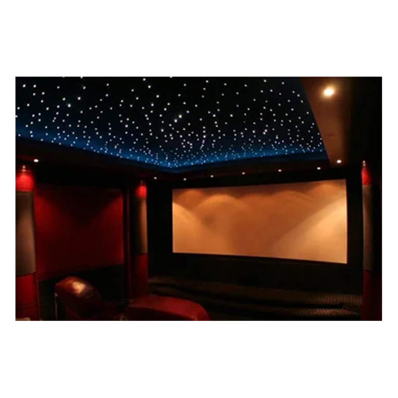 Decorative Star Ceiling Led  Black Fiber Optic Light Kit for Restaurant Hall Ceiling Design Twinkling Star Ceiling