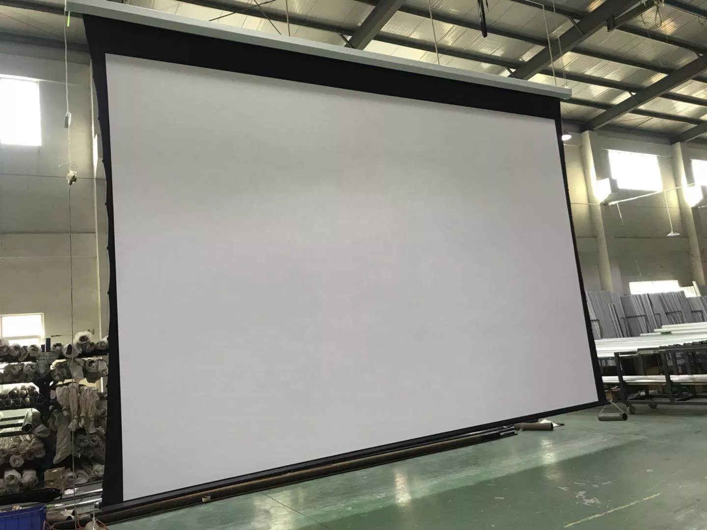 200 Inch High Quality Large Electric Projection Screen/Motorized Projector Screen with Remote Control