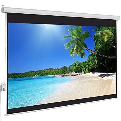 200 inch Electric Screen/Motorized Tubular Motor Projection Screen/Fiberglass Electric Screen Projector