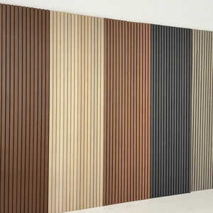 High density decorative fluted boards wall cladding wpc outdoor wall panel