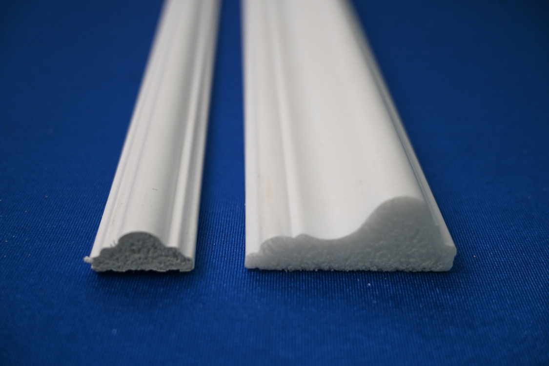 Hot Sale White OEM Polyurethane Baseboard PU Wall Decorative Frame Molding for Ceiling instead of pu