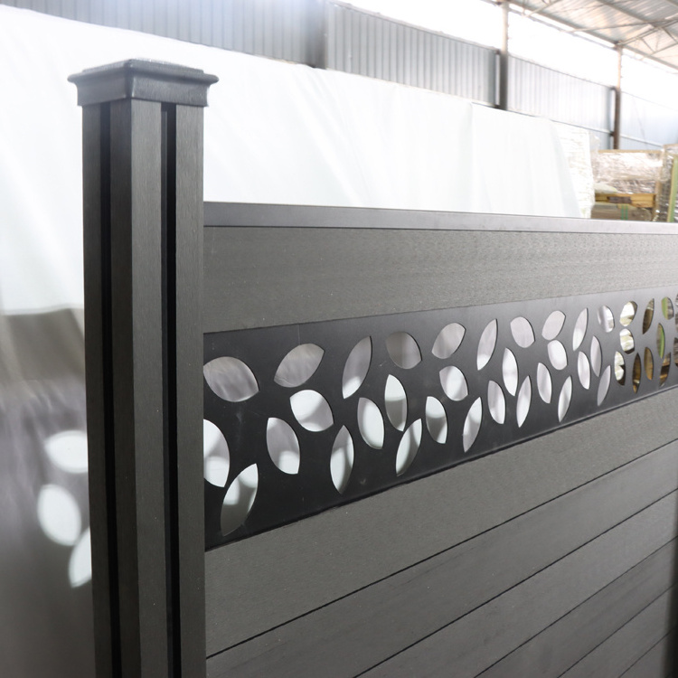 wood plastic composite wpc fence home garden fence panels better than vinyl pvc fence