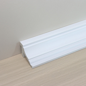 white color Luxury Pu ceiling molding gypsum decorative mold plastic pu cornice molding