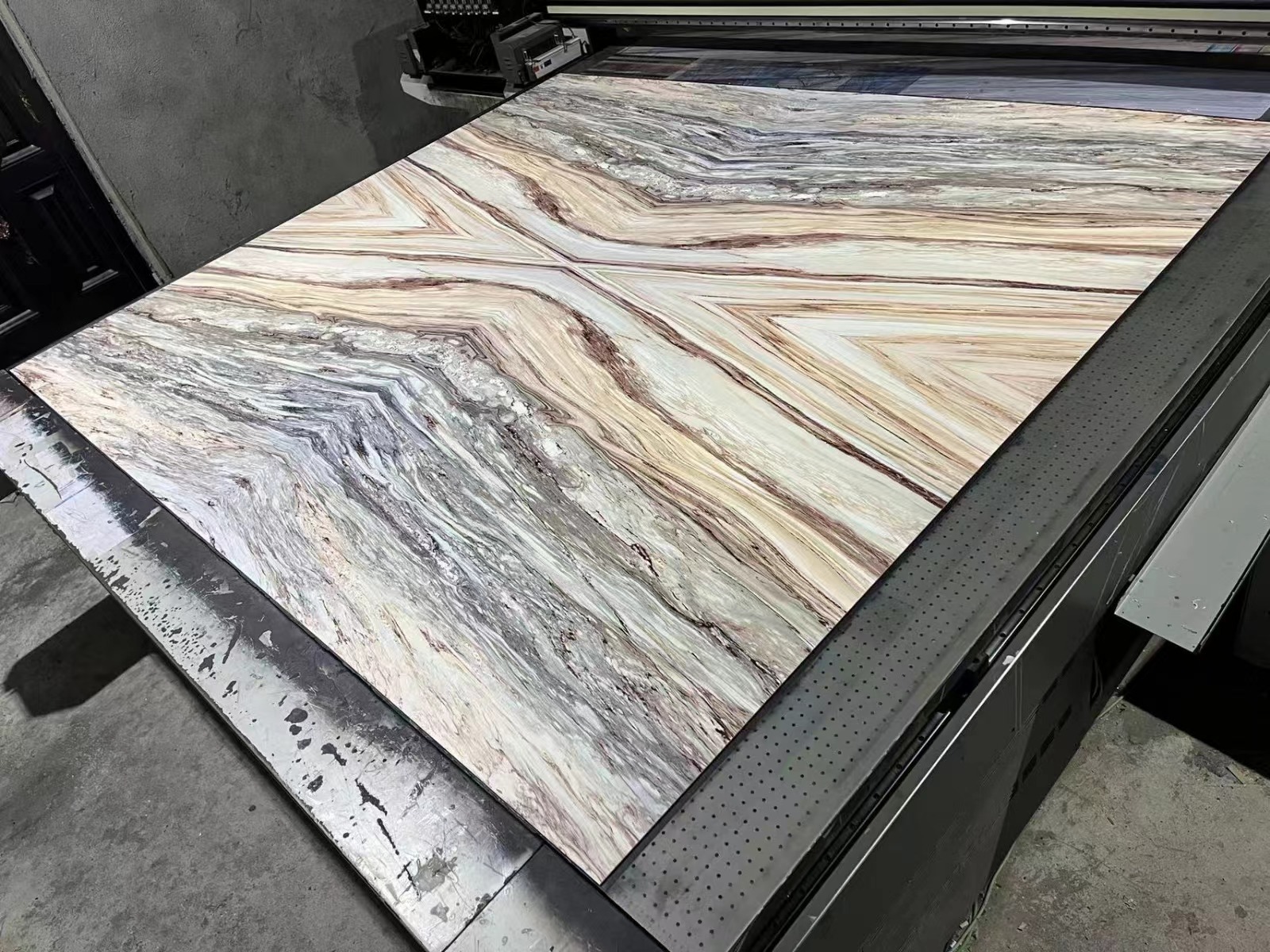 PVC glossy dark marble sheet for interior wall decoration