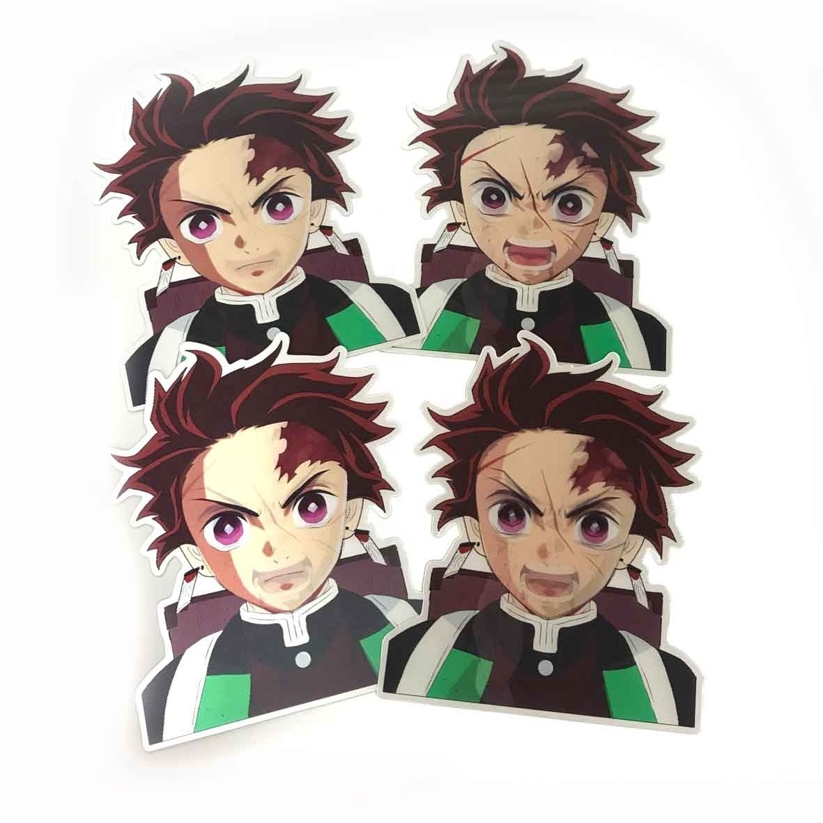 New designs Wholesale 3D Anime Motion Stickers Demon Slayer 3D Waterproof Car Stickers Wall Art