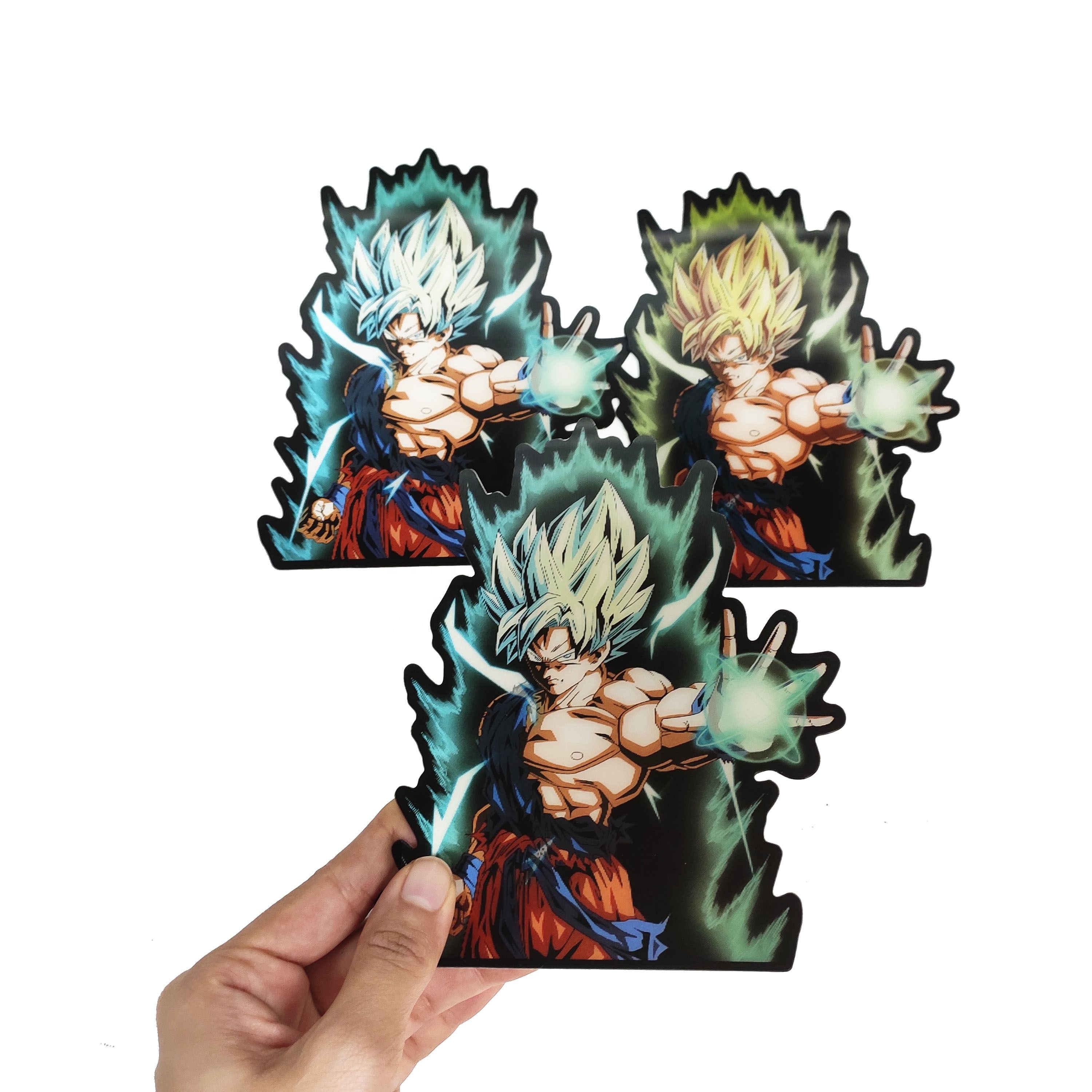 popular Japanese DBZ flip sticker decor wall picture anime art sticker for promotion gifts