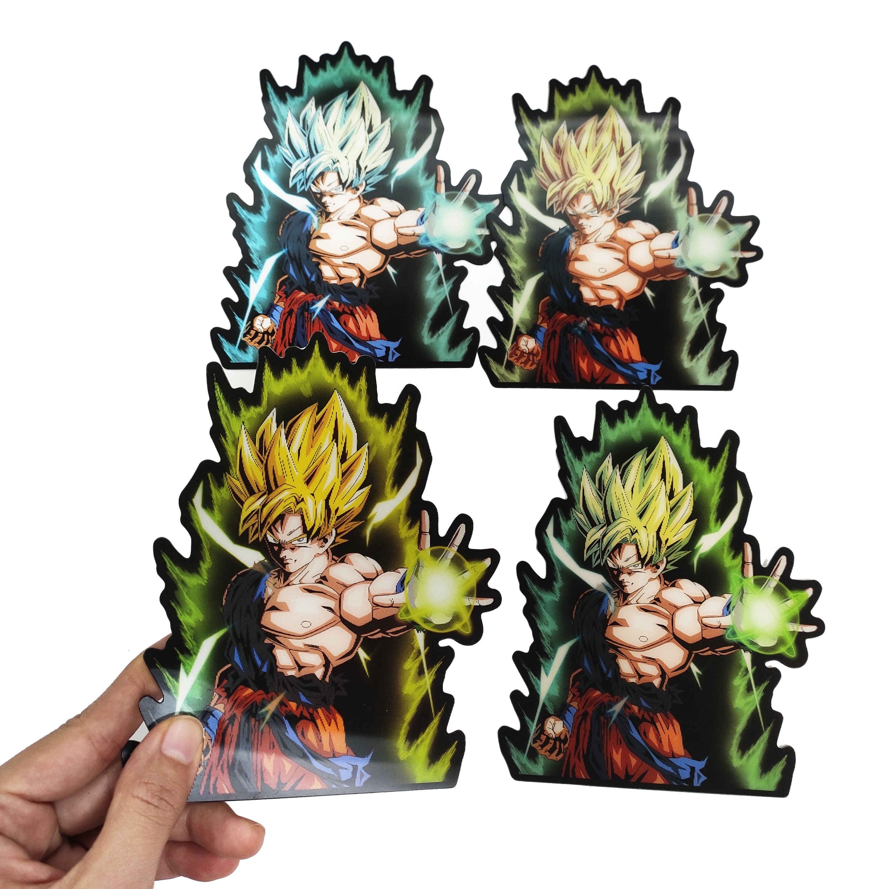 popular Japanese DBZ flip sticker decor wall picture anime art sticker for promotion gifts