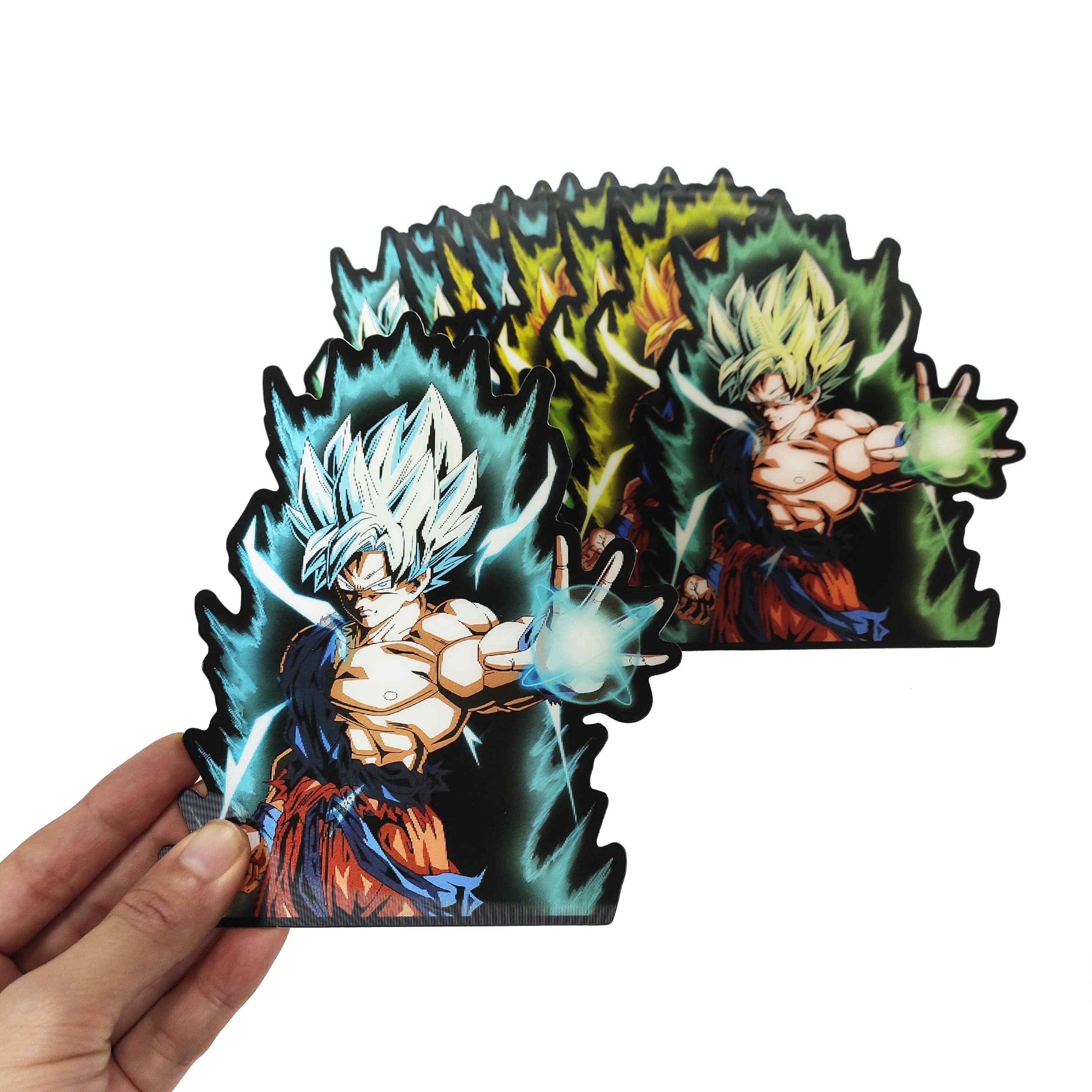 popular Japanese DBZ flip sticker decor wall picture anime art sticker for promotion gifts