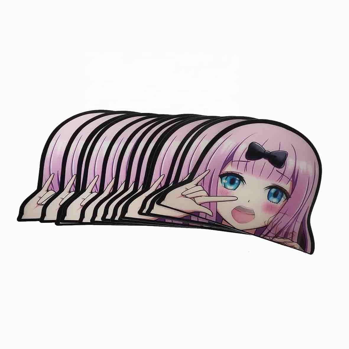 Flip Cartoon Anime Sticker Custom Printing 3D Sticker Anime Flip