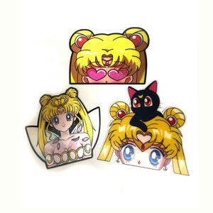 Sailor Moon PET Waterproof Anime Changing Flip Lenticular Sticker 3D Anime Stickers Lenticular Anime Stickers Motion