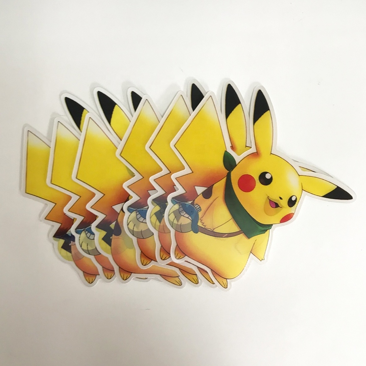 Pikachu Anime sticker custom waterproof anime printing 3d Lenticular for Car