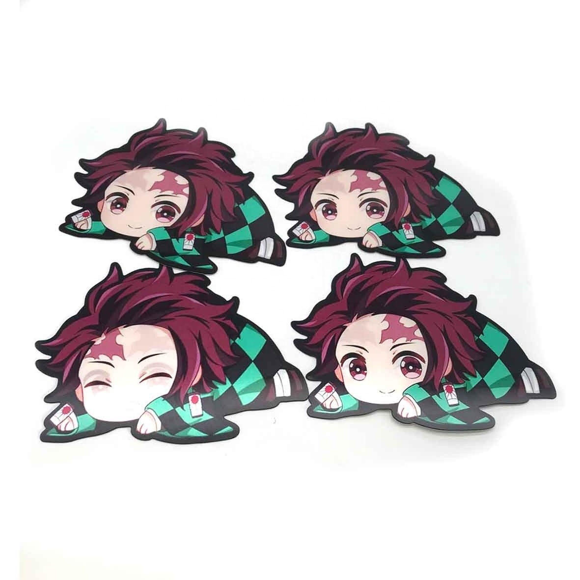 New designs Wholesale 3D Anime Motion Stickers Demon Slayer 3D Waterproof Car Stickers Wall Art