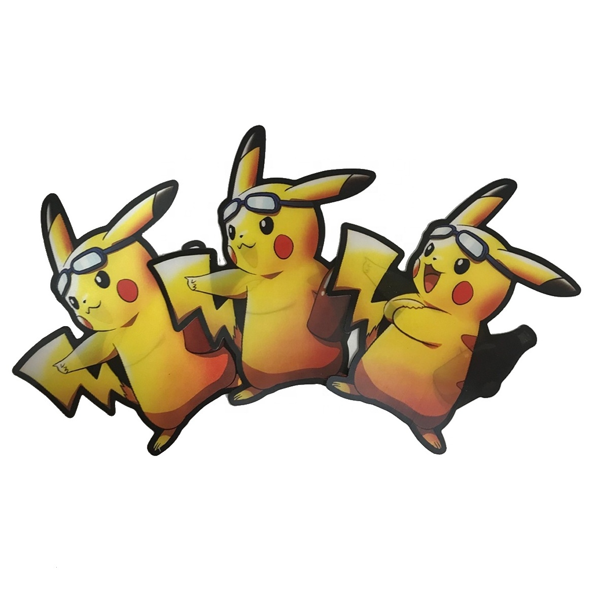 Pikachu Anime sticker custom waterproof anime printing 3d Lenticular for Car