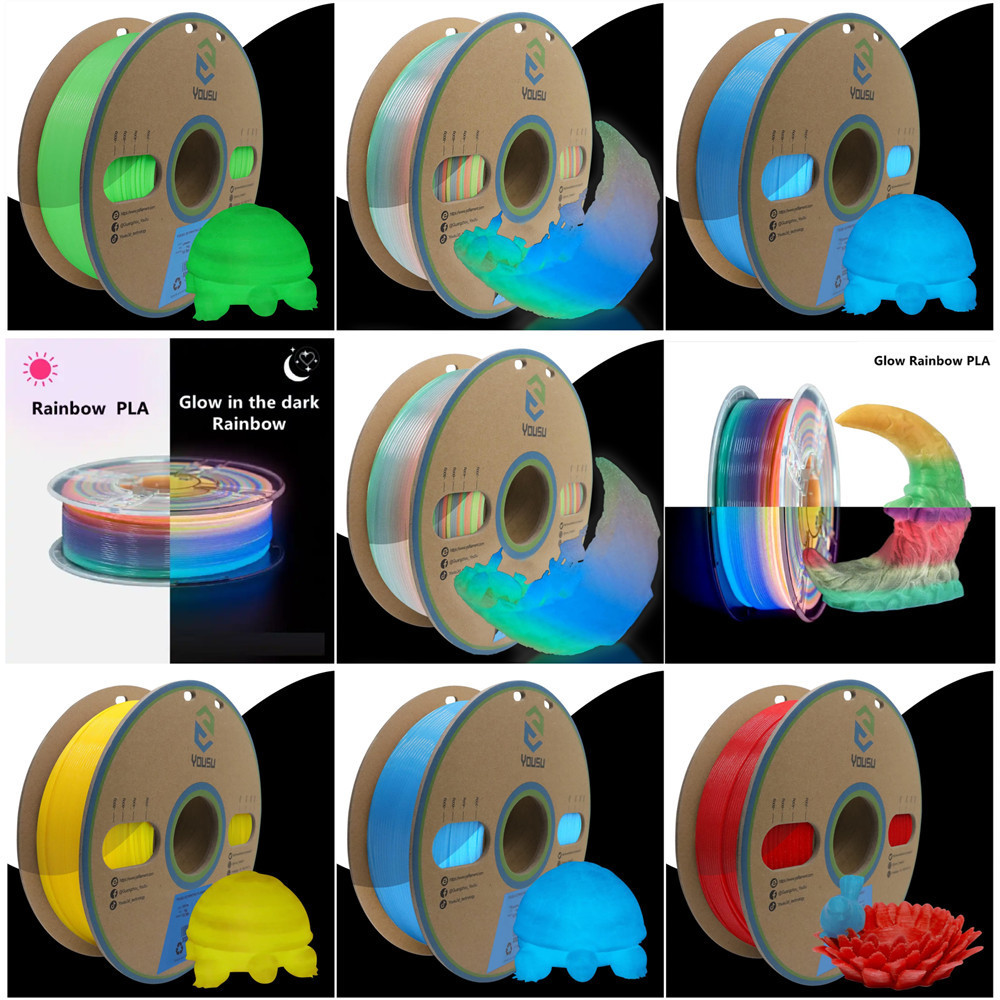 YOUSU 1.75 mm 1kg Filament PLA / ABS / TPU / PETG / WOOD / HIPS / NYLON / PC 3D Printer Filament OEM / ODM 3D Filaments