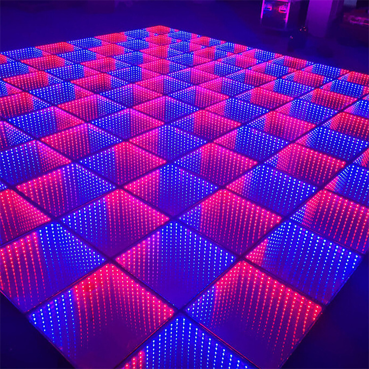 Led floor panel Event Wireless Portable Disc DJ Party RGB Light Dance Floor 3D Infinity Mirror Led Dance Floor Light