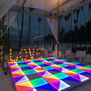 Led Floor Panel led dance floor tiles RGB Outdoor Ip65 Dj Lighting Interactive rgb led dance floor