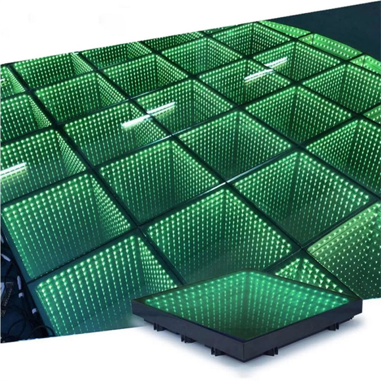 Led floor panel 3D LED Dance Floor Mats with Magnetic Infinity Mirror Panels Perfect for Weddings Parties and Stage Performances