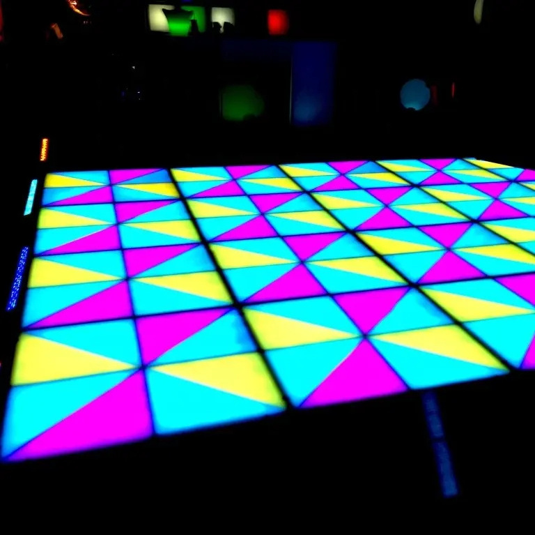 Led Floor Panel led dance floor tiles RGB Outdoor Ip65 Dj Lighting Interactive rgb led dance floor