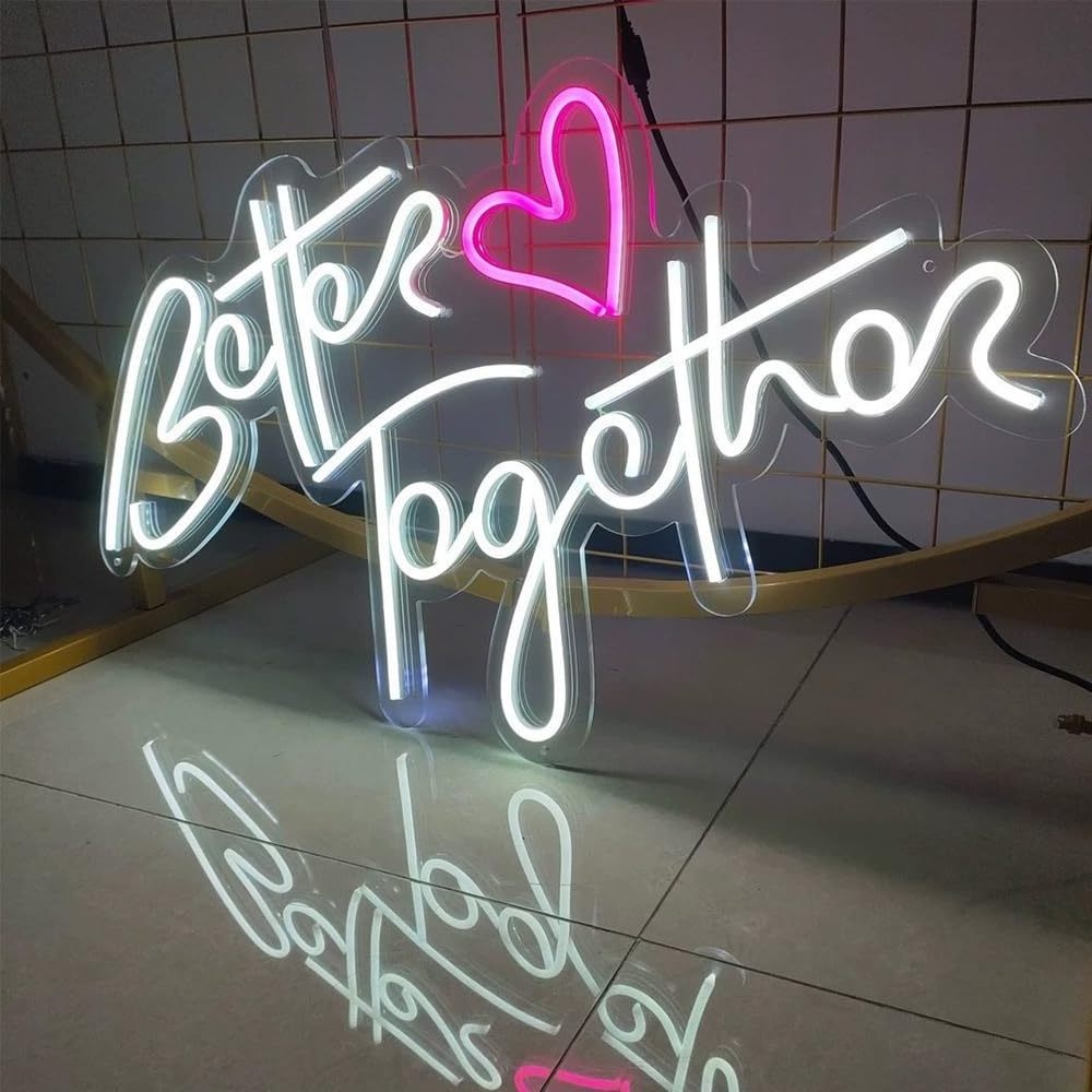 NO MOQ High Quality Neon Lights Flex RGB Rainbow Neon Signs Neon letter light decoration room lights for bedroom