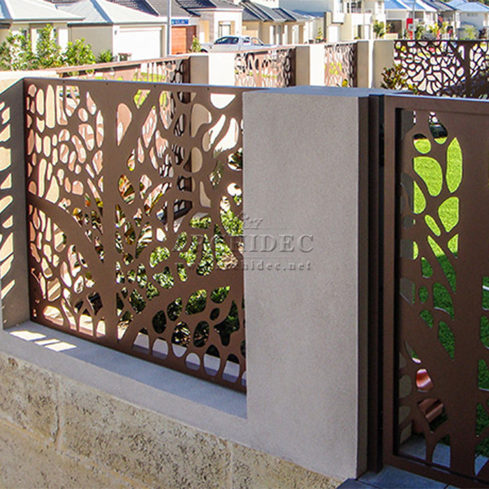 decorative aluminum garden fence