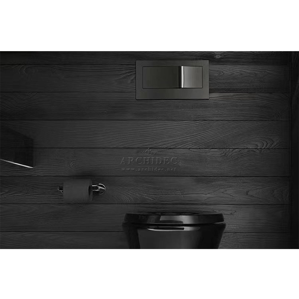 outdoor indoor rustic modern design nordic black carbonized interior decorative solid dark wood wall plank paneling