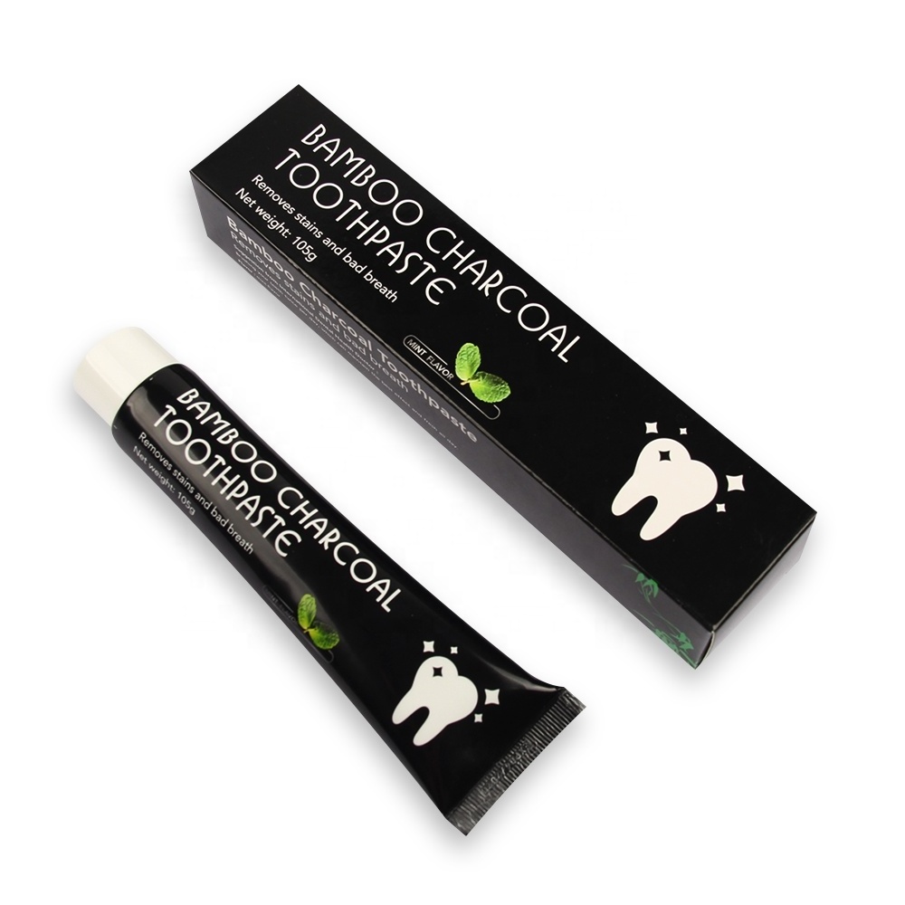 Top selling 100% natural bamboo charcoal whitening organic tooth paste toothpaste