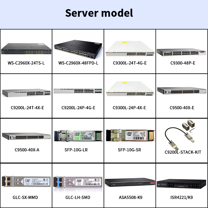 Ciscos Original Wholesale C9300 Industrial Network SFP 3 Layer Enterprise-level Switch with Gigabit 48 Port PoE  C9300-48P-E