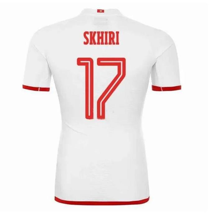 2024 2025 Tunisia Team Men Kids MSAKNI HANNIBAL Soccer Jerseys MAALOUL SLITI KHENISSI 24 25 Home Red Away Football Shirts Short