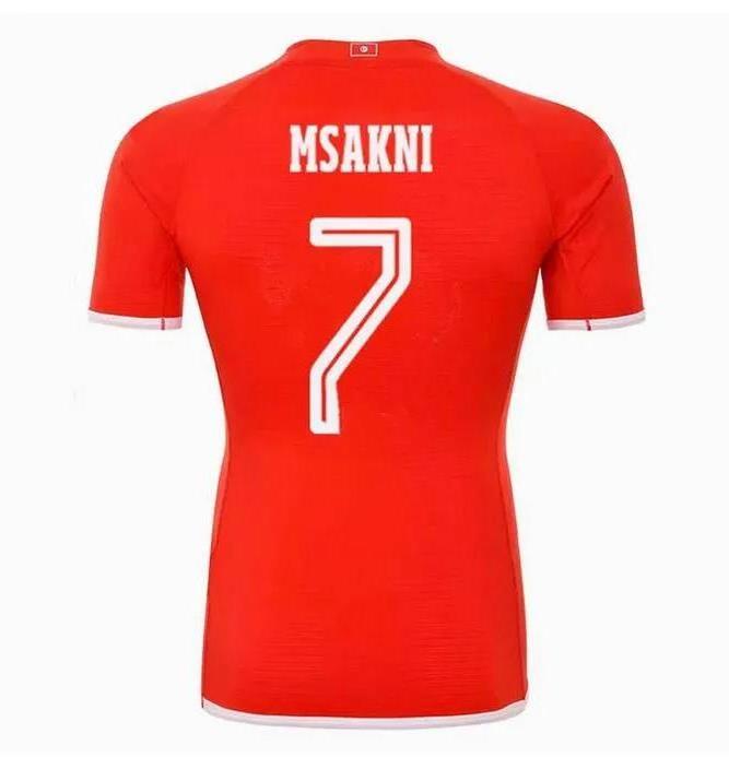 2024 2025 Tunisia Team Men Kids MSAKNI HANNIBAL Soccer Jerseys MAALOUL SLITI KHENISSI 24 25 Home Red Away Football Shirts Short