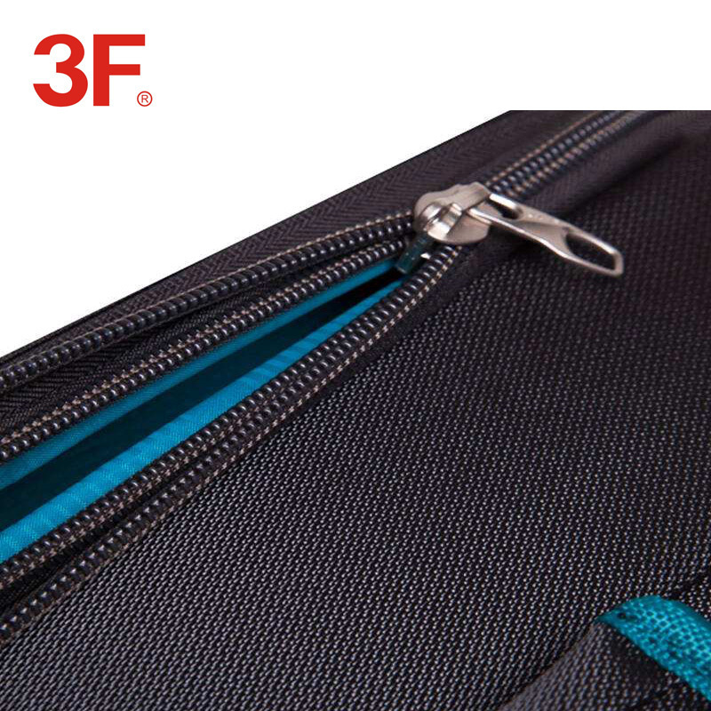 3F ZIPPER FACTORY #6 #8 #10 Nylon Double Coil Zipper with saft anti-theft slider zipper pulls for luggage