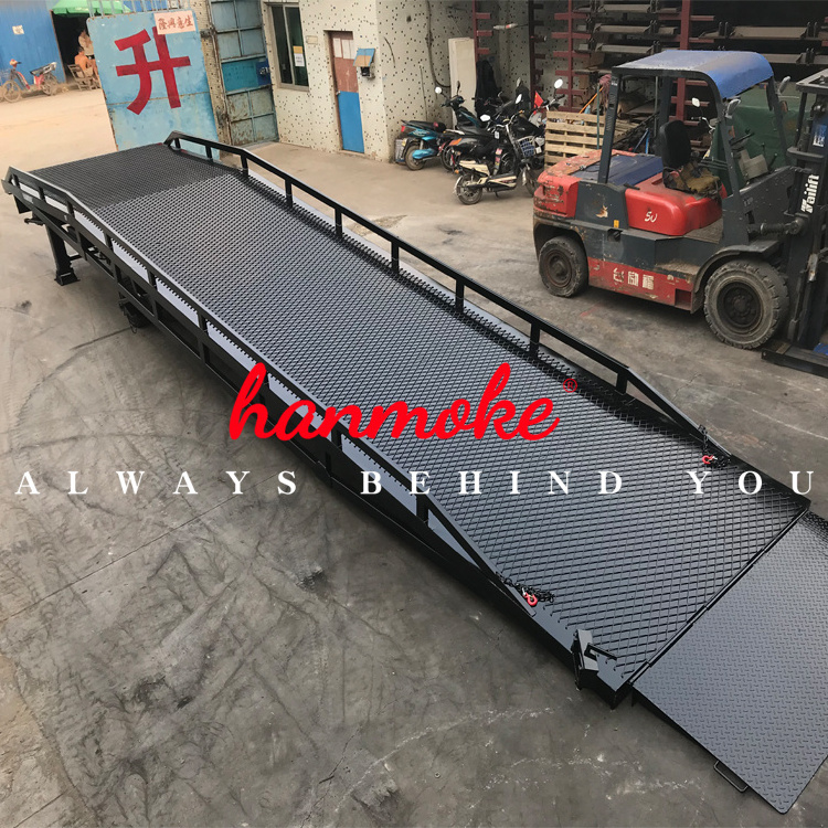 Hydraulic ramp heavy duty truck loading ramp container loading dock ramp slope for 10 ton