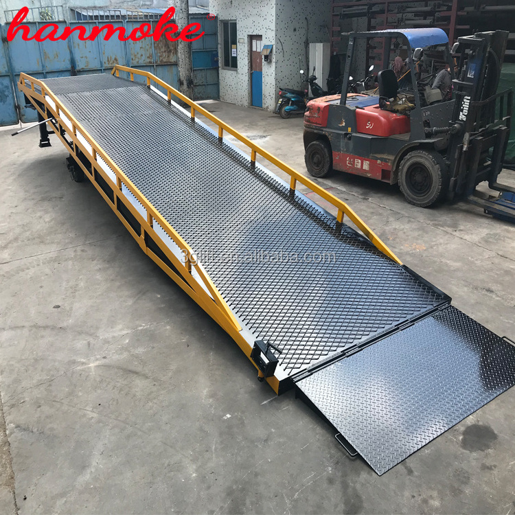 Hydraulic ramp heavy duty truck loading ramp container loading dock ramp slope for 10 ton