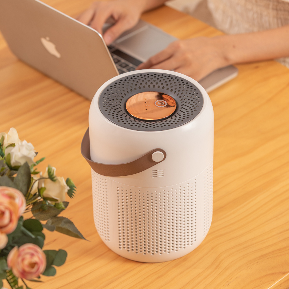 2024 New Model 3 Speeds Adjust AUTO USB Powered HEPA Filter Household Home Desktop Portable Air Purifier