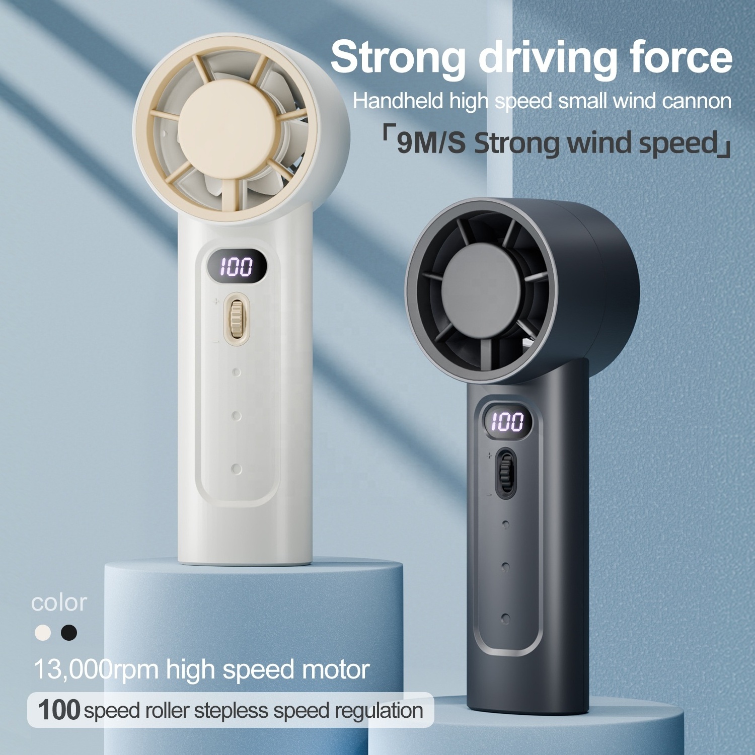 SIGOUR New Arrivals 4000mAh High Speed Handheld Mini Turbo Jet Fan Wholesale Summer Cooling Rechargeable Portable Handheld Fan