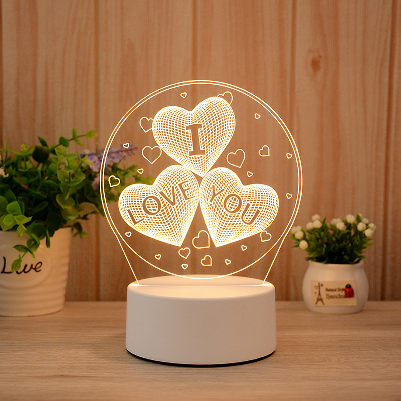 3D Anime Lamp Promotion birthday gift led lamp baby bear illusion 3d night light