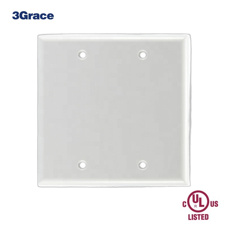 Wall Plate Series 1 2 gang Blank Wall Plate Outlet Cover for Standard Size