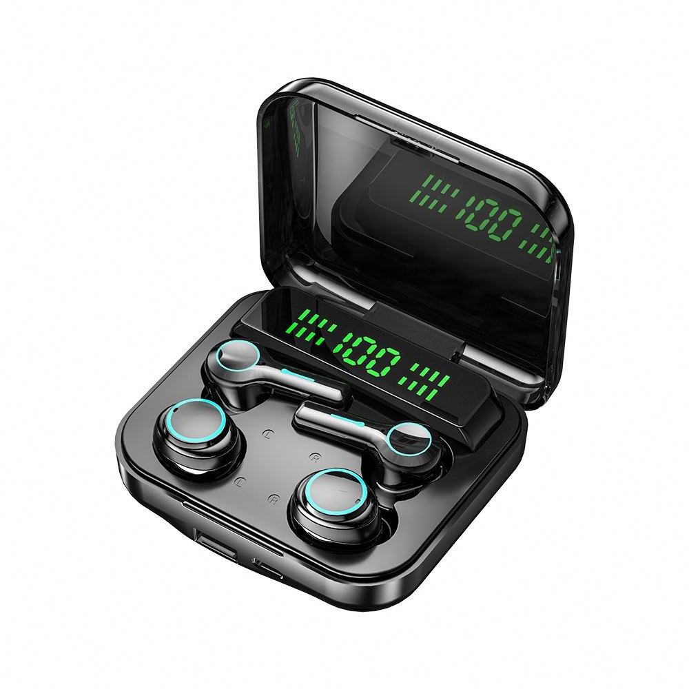 M21 5.2 Earphone Wireless TWS Earbuds with 2000mah Power Charger Case Waterproof Headset Flashlight Headphone