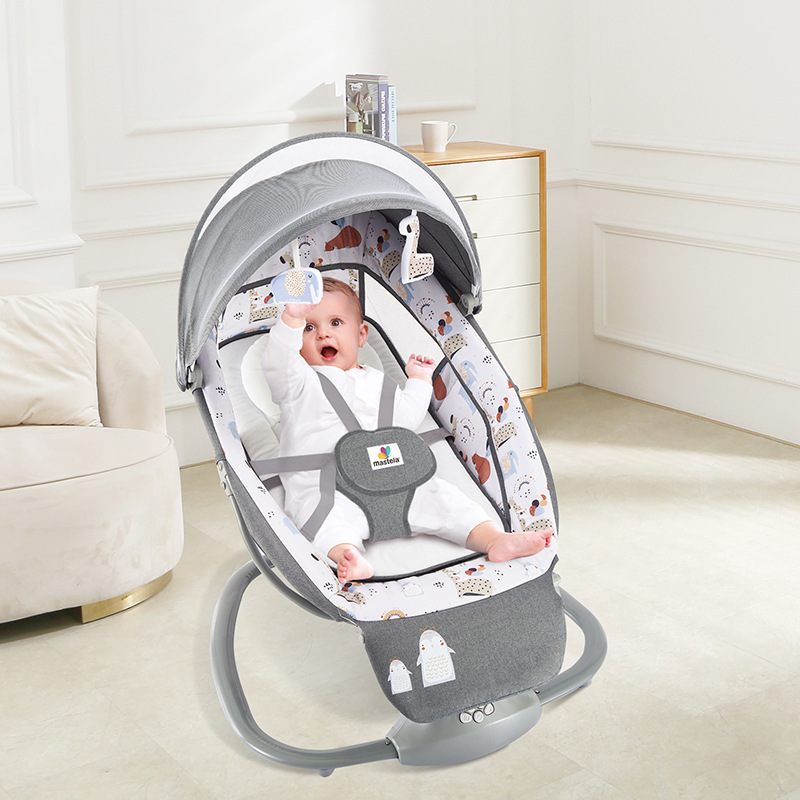 Mastela Multifunctional indoor baby cradle swing automatic baby bouncer swing with footrest