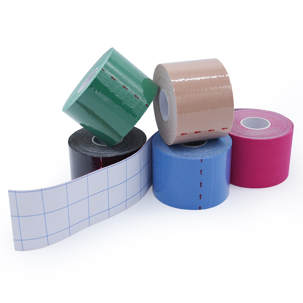 High Quality Kinesiology Tapes Colorful Waterproof Breathable Kinesiology Sport Tape  with CE approved