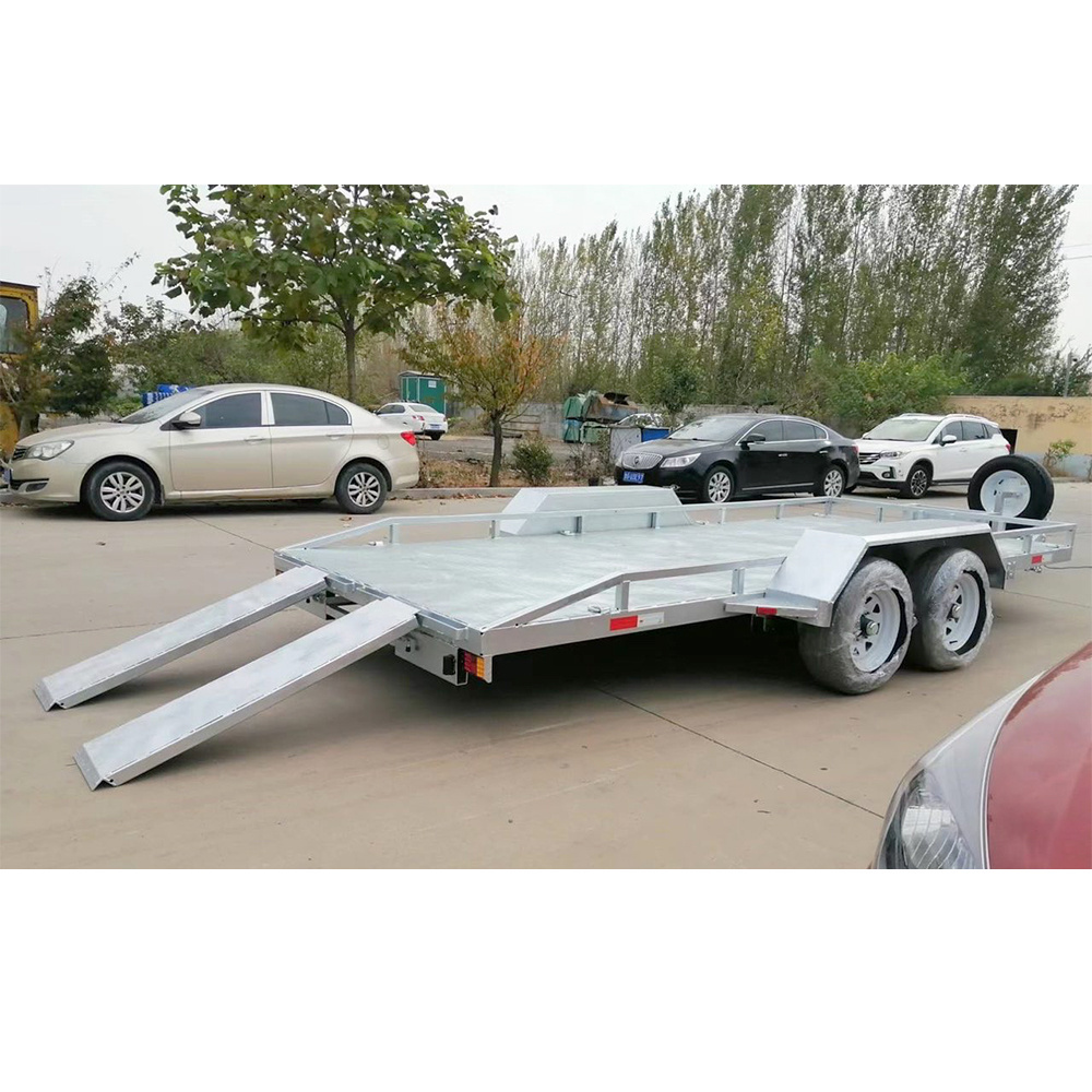 Galvanised tandem utility trailer vehicle trailer platform utility trailers