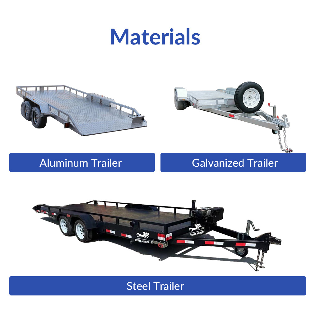 Hot sale car hauler trailer transport trailers for pickup trucks