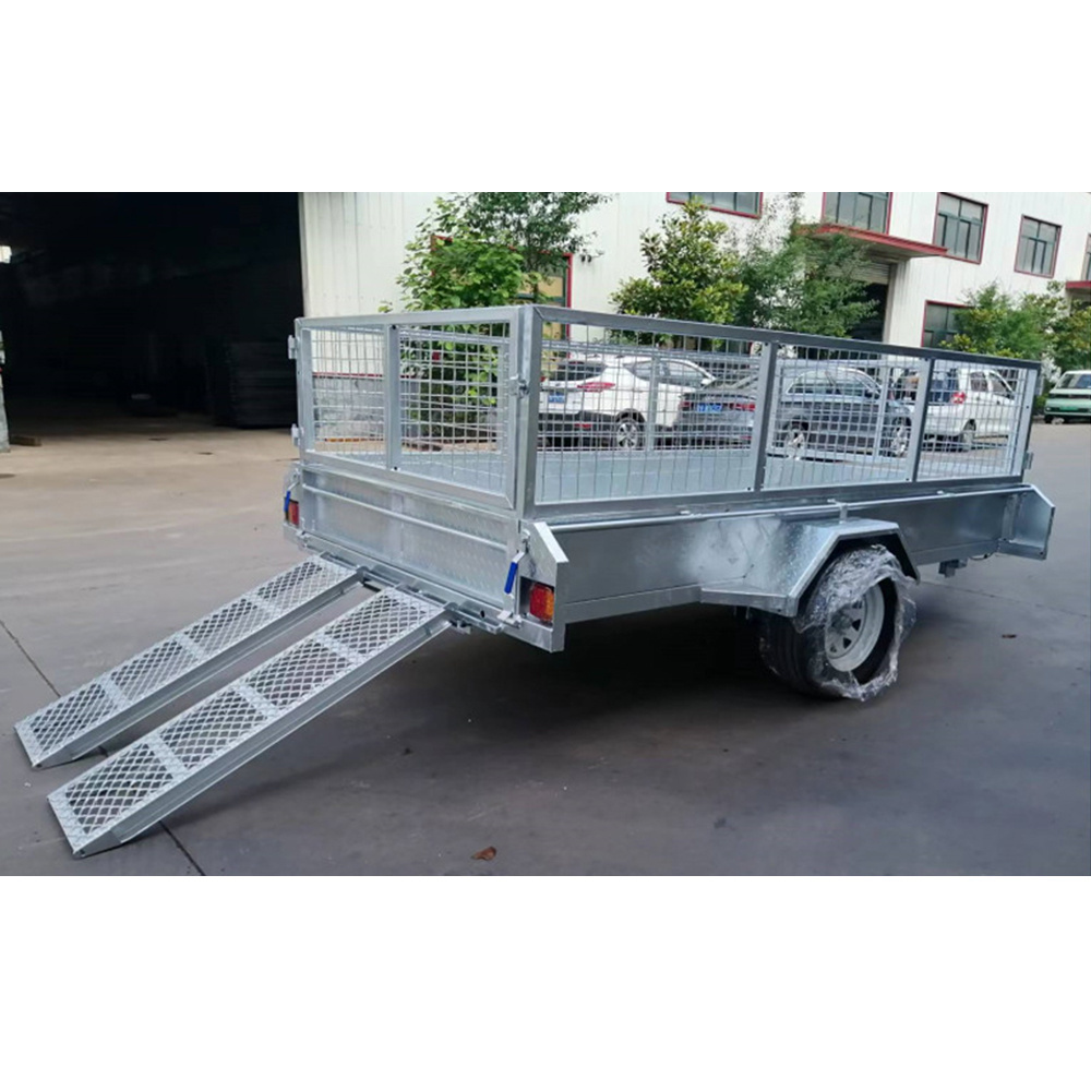 caged trailer 8*5 box trailer tipping car trailer